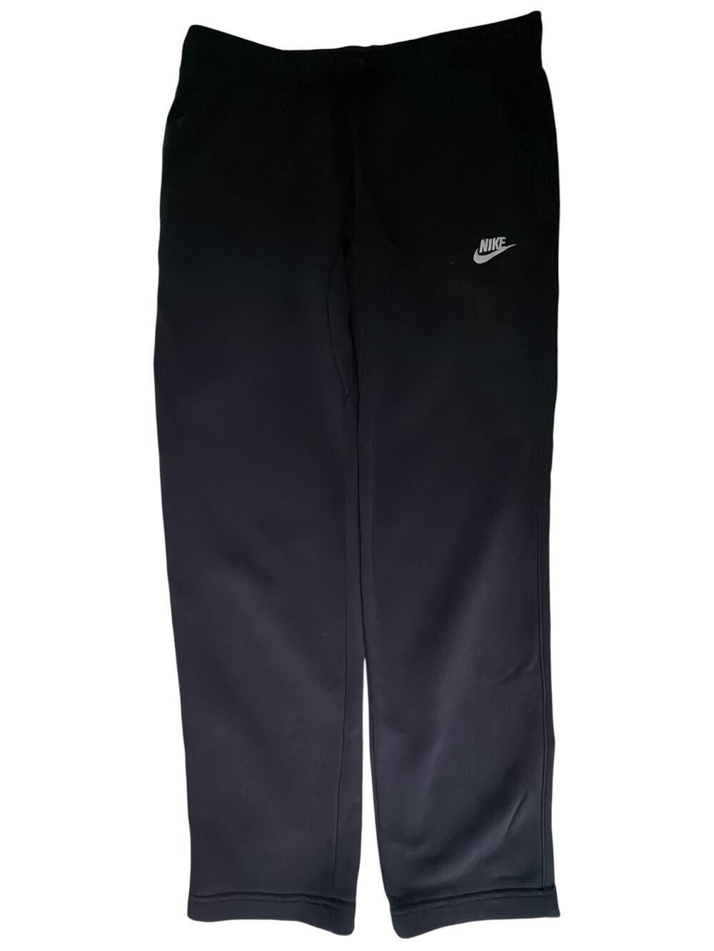 Nike Futura Logo Open Hem Fleece Sweatpants Men's Small Black